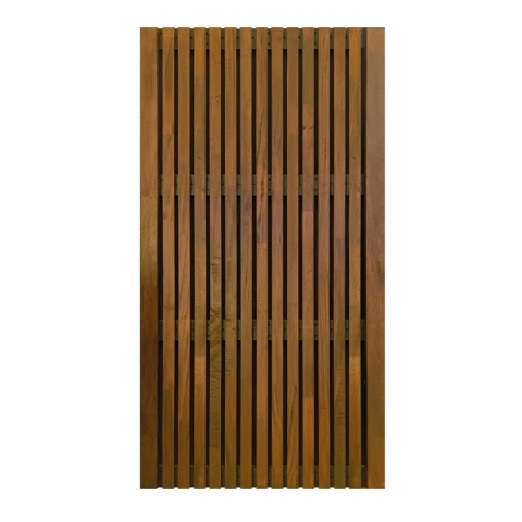 Elephant Gartent�r Stripes Black Hartholz Braun ge�lt 100x180cm ohne Schlossfr�sung