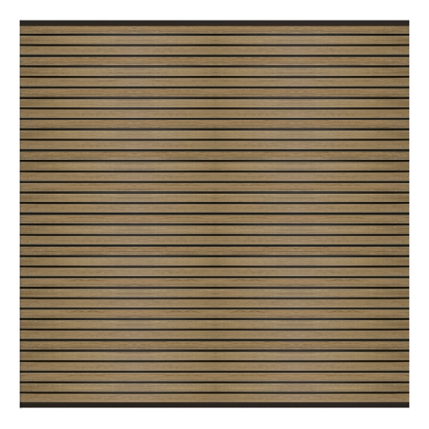 Elephant Steckzaun Set Triple Rhombus WPC Eiche 180x178cm Leisten Schwarz co-extrudiert