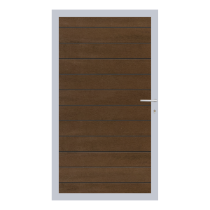 Elephant Mix and Match Zauntor Alu 98x175cm, Bausatz F&uuml;llung WPC Bi-Color Douala