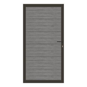 Elephant Mix and Match Zauntor anthrazit 90x175cm, Bausatz, F&uuml;llung WPC Natural Grey breit co-extrudiert