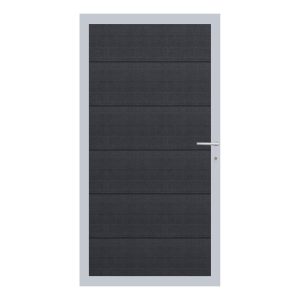 Elephant Mix and Match Zauntor Alu 90x175cm, Bausatz F&uuml;llung WPC anthrazit breit co-extrudiert