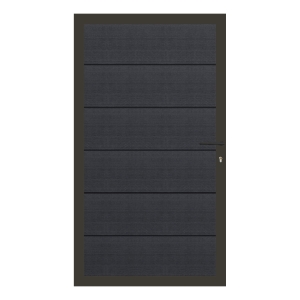 Elephant Mix and Match Zauntor anthrazit 98x175cm, Bausatz F&uuml;llung WPC anthrazit breit co-extrudiert