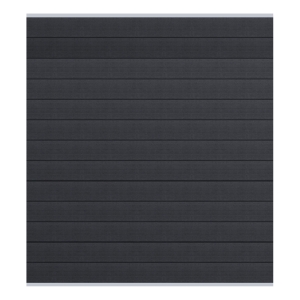 Elephant Steckzaun Set Mix and Match 180x188cm WPC Anthrazit co-extrudiert silberne Leisten