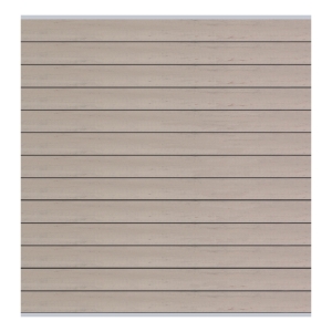 Elephant Steckzaun Set Mix and Match 180x188cm WPC Bicolor grau Leisten silbern