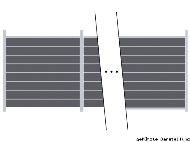 20,22m Steckzaun WPC-Alu Modular Steingrau/Silber - ME64991